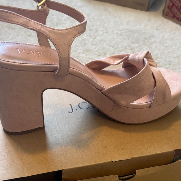 Brand new. JCrew Elegant Pink/blush High Heel Sandals - Picture 4 of 5
